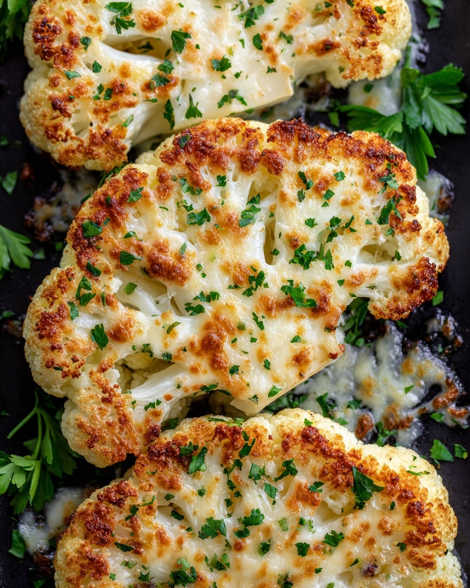 Cheesy Cauliflower Steaks Recipe - Recipe Image