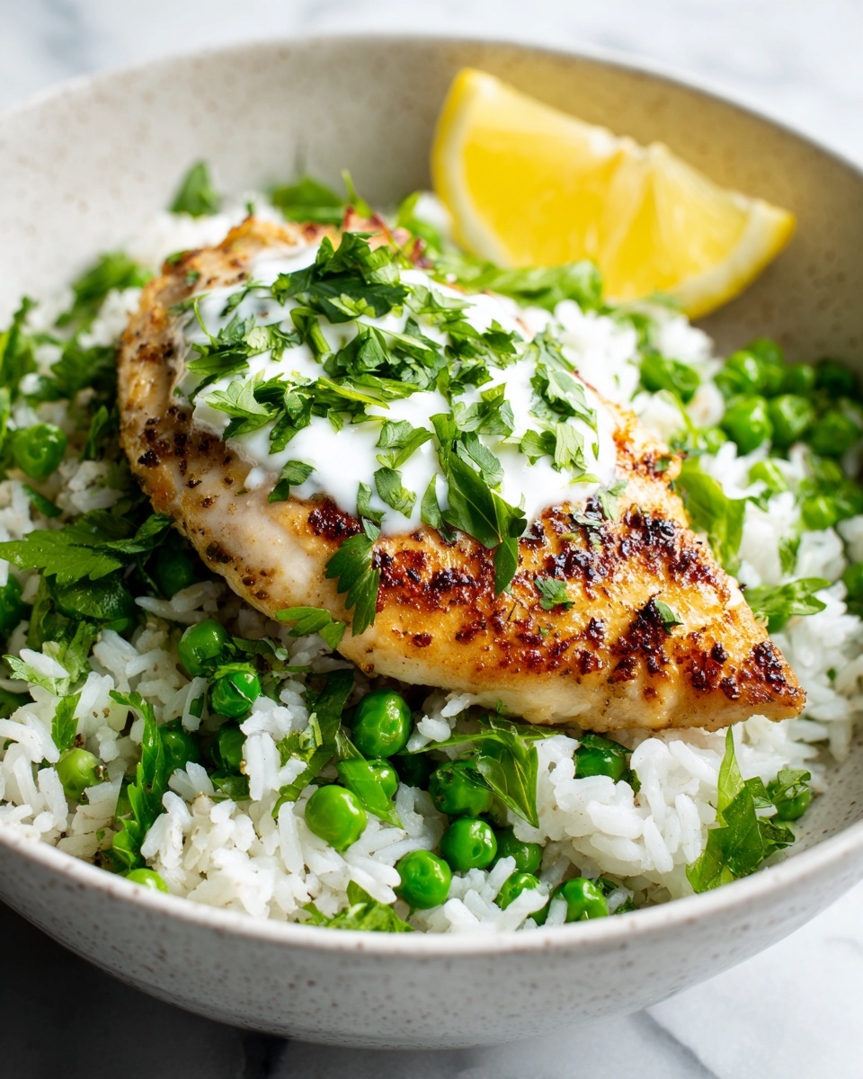 Air Fryer Greek Lemon Chicken and Rice Bake Recipe - Recipe Image