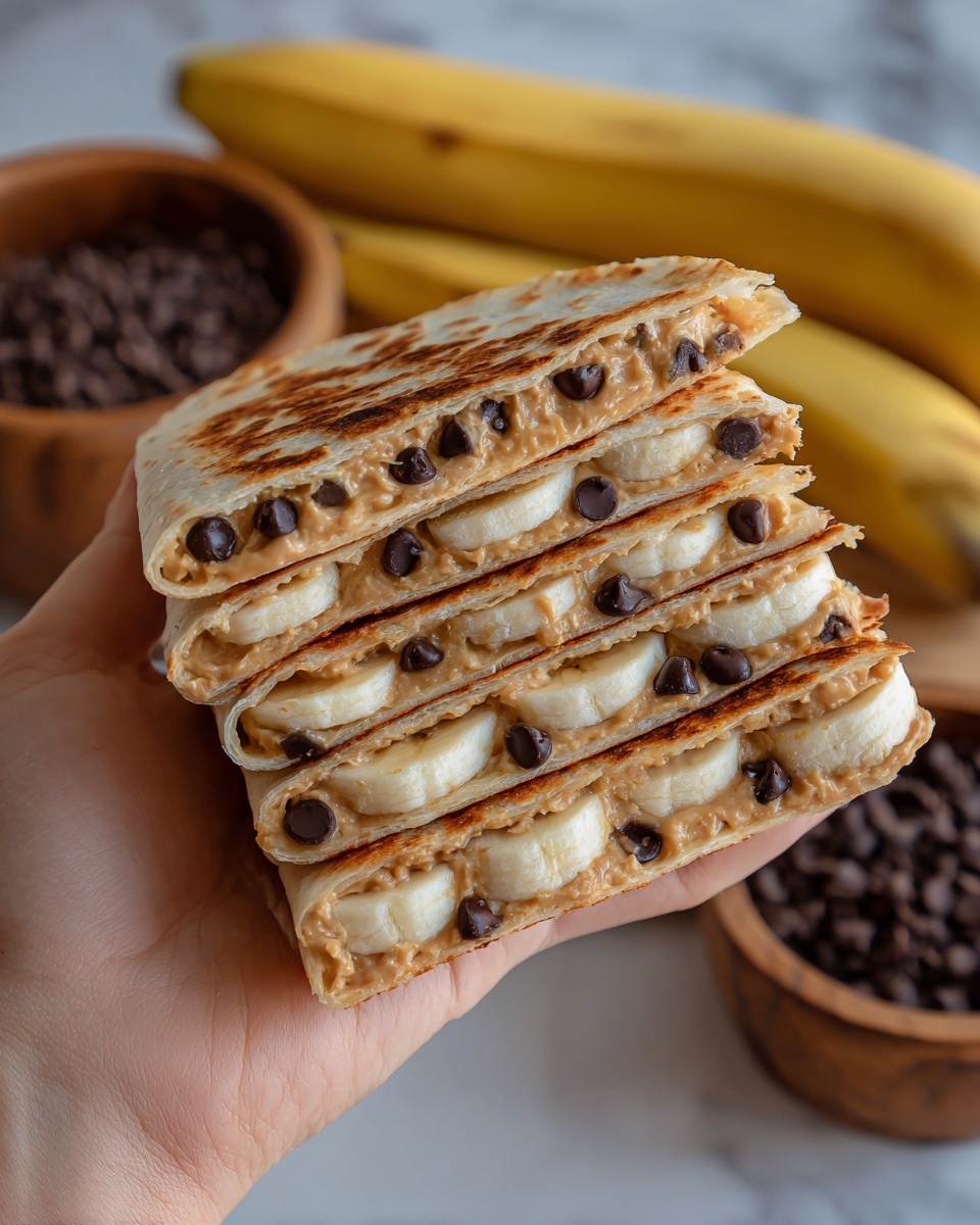 Peanut Butter Banana Quesadillas Recipe - Recipe Image