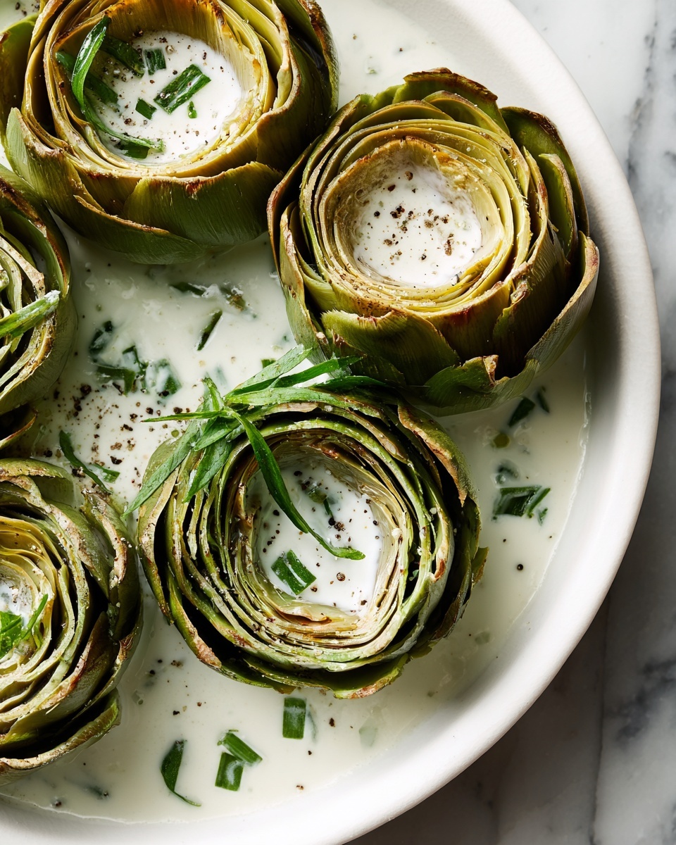 Roasted Artichokes with Garlic Butter Recipe - Recipe Image
