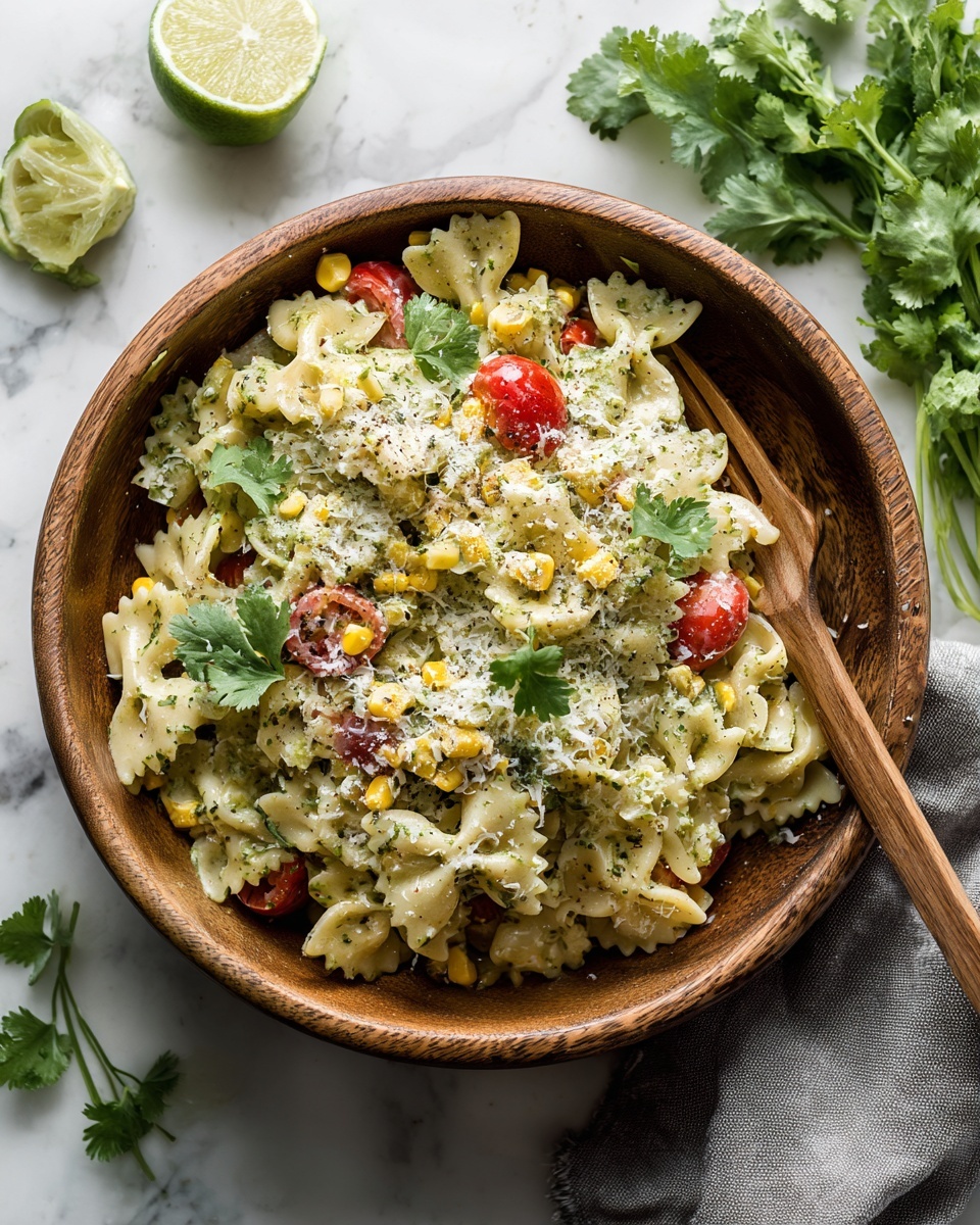 Cilantro Lime Pasta Salad Recipe - Recipe Image