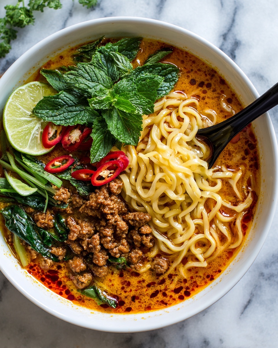 Thai Red Curry Noodle Soup Recipe - Recipe Image