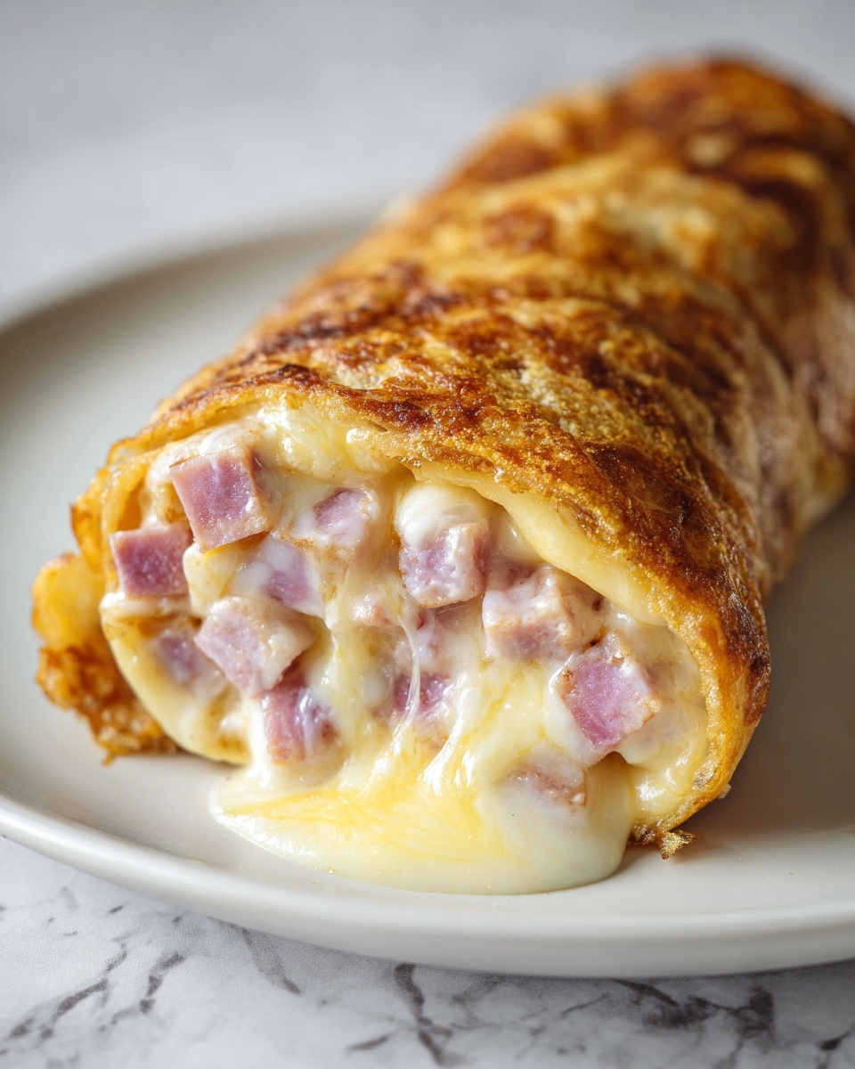Savory Chicken Cordon Bleu Stromboli Recipe - Recipe Image