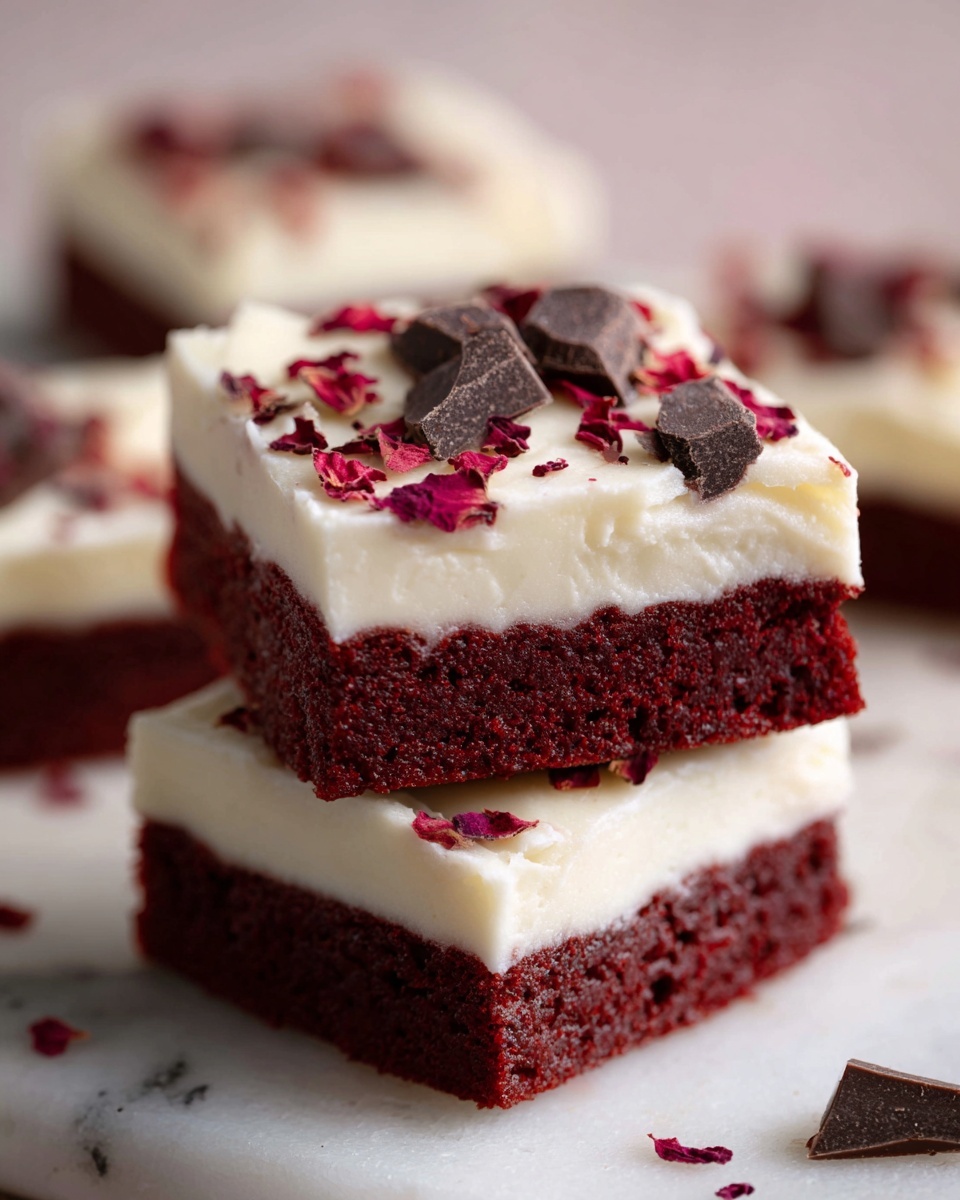 The Best Fudgy Red Velvet Brownies Recipe - Recipe Image