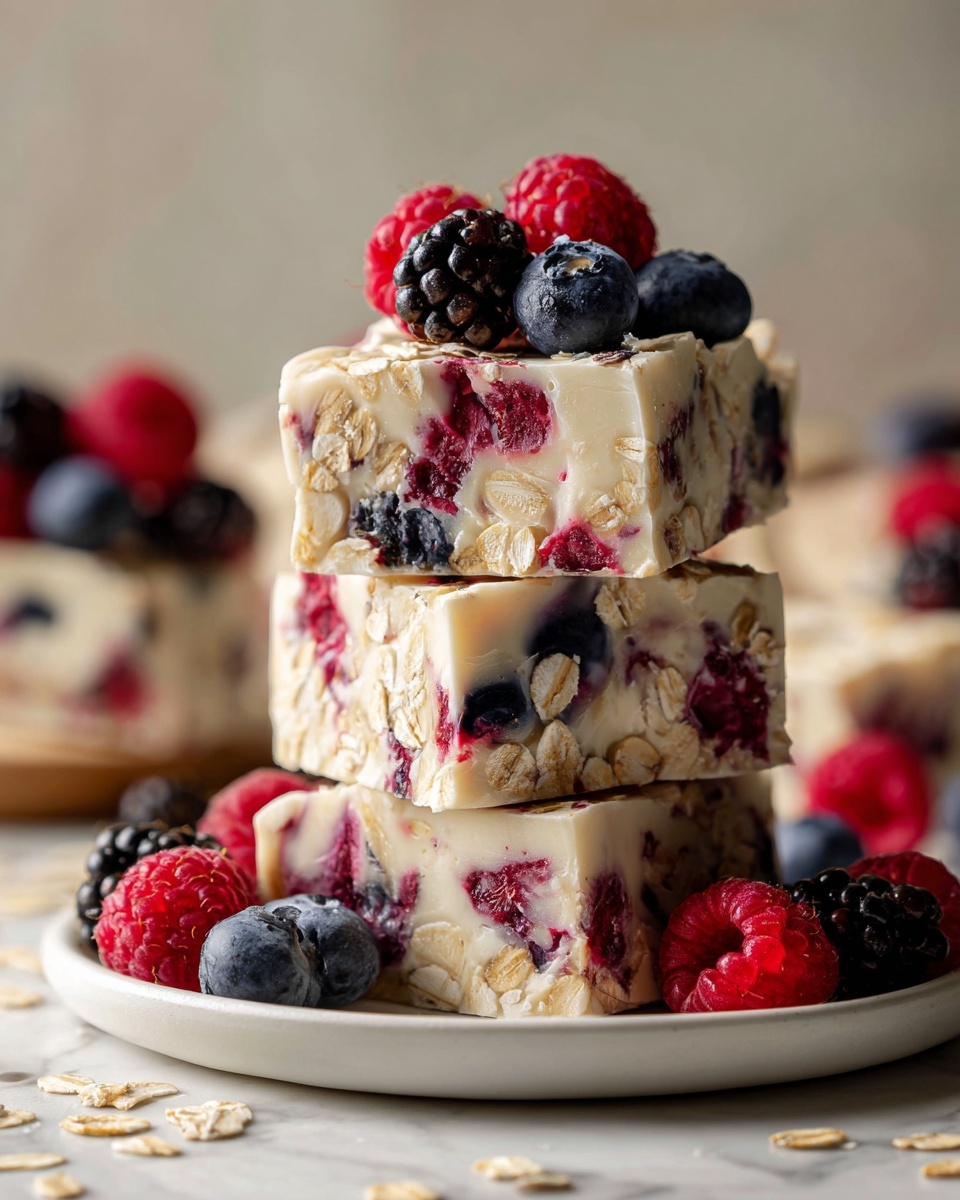 Frozen Yogurt Bark with Berries and Granola Recipe - Recipe Image