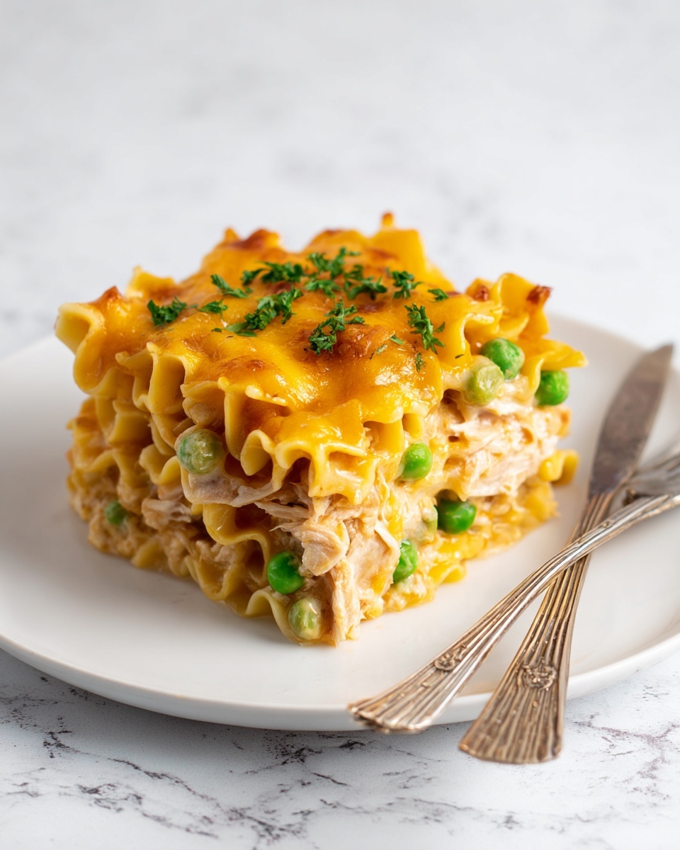 Homemade Chicken Noodle Casserole Recipe - Recipe Image