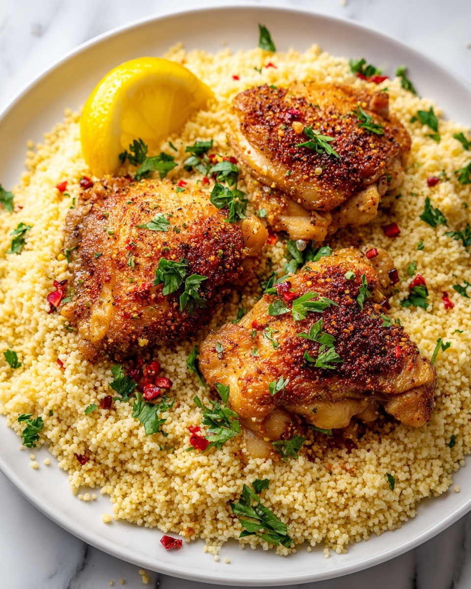 Lemon Garlic Butter Crock Pot Chicken Thighs Recipe - Recipe Image