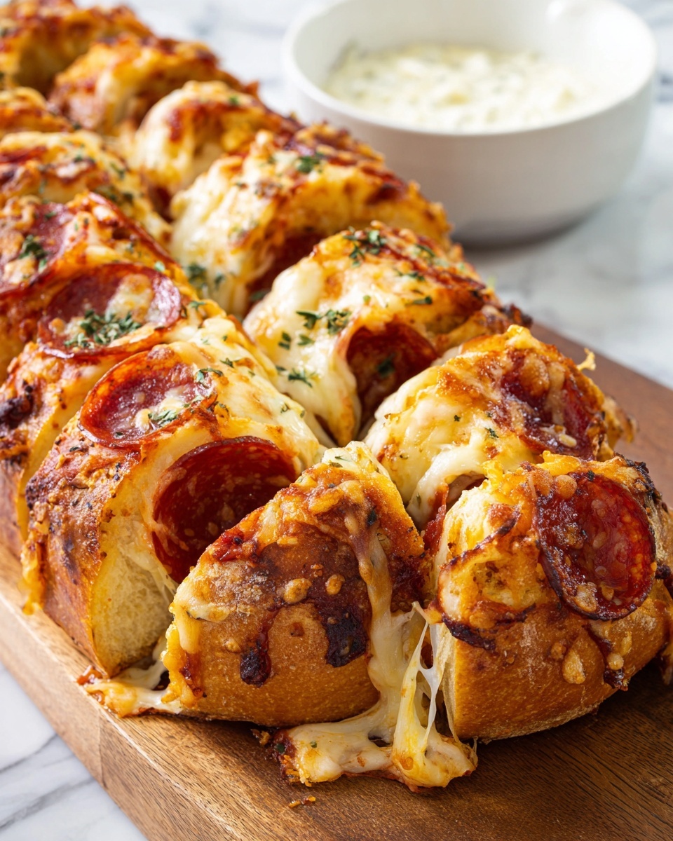 Cheesy Pepperoni Stromboli Recipe - Recipe Image