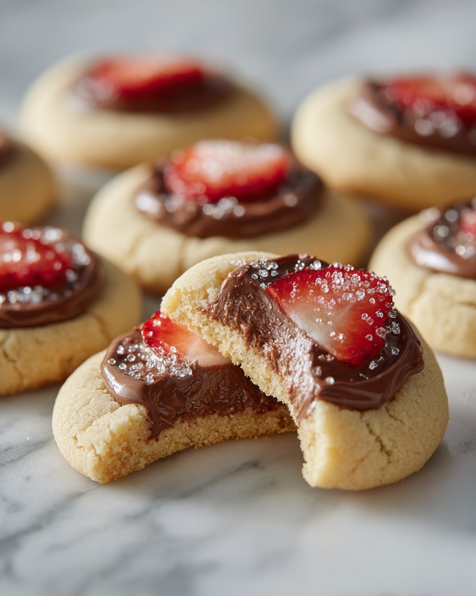 Chocolate-Stuffed Strawberry Sugar Cookies Recipe - Recipe Image