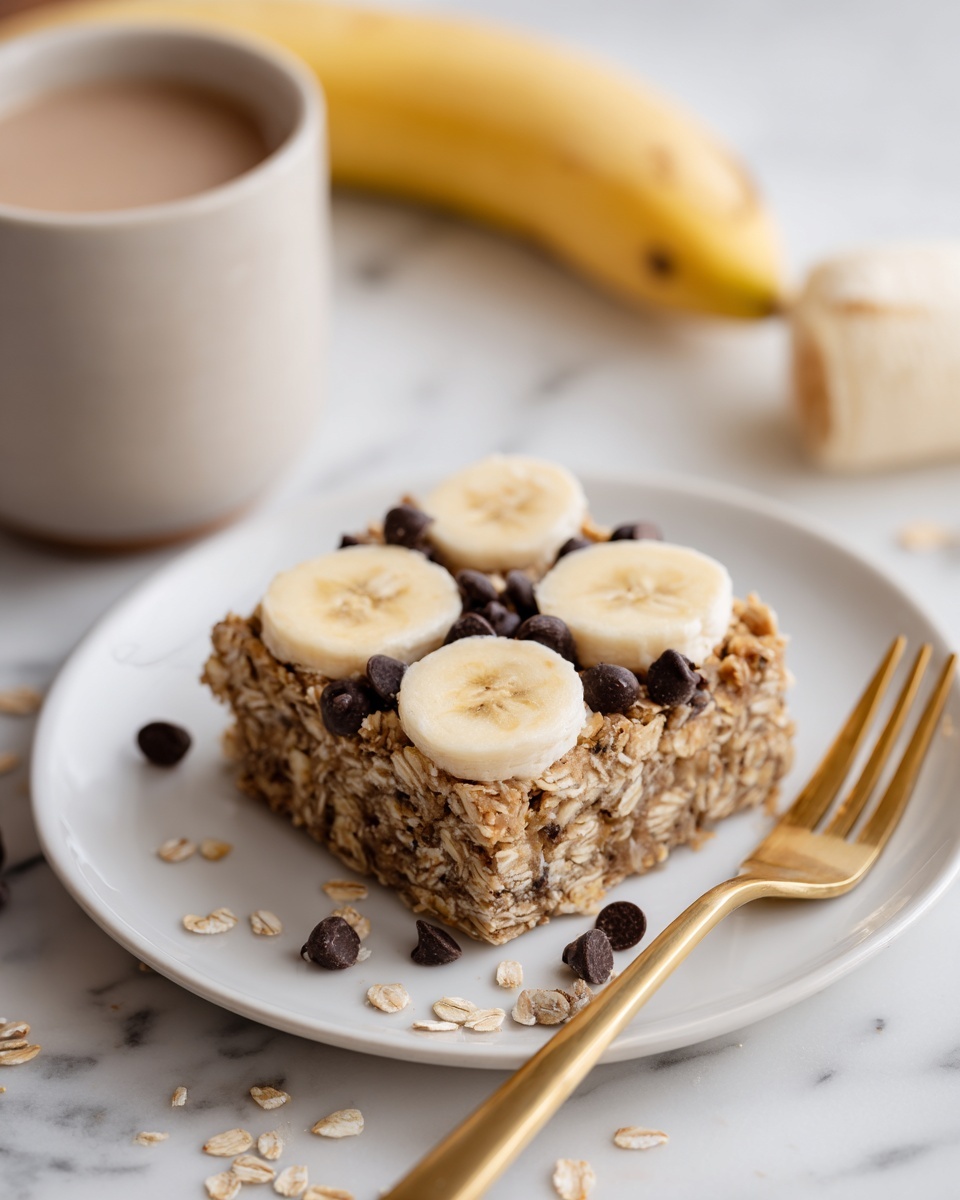 High-Protein Banana Bread Baked Oatmeal Recipe - Recipe Image
