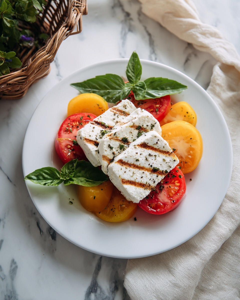 Grilled Halloumi Cheese Recipe - Recipe Image