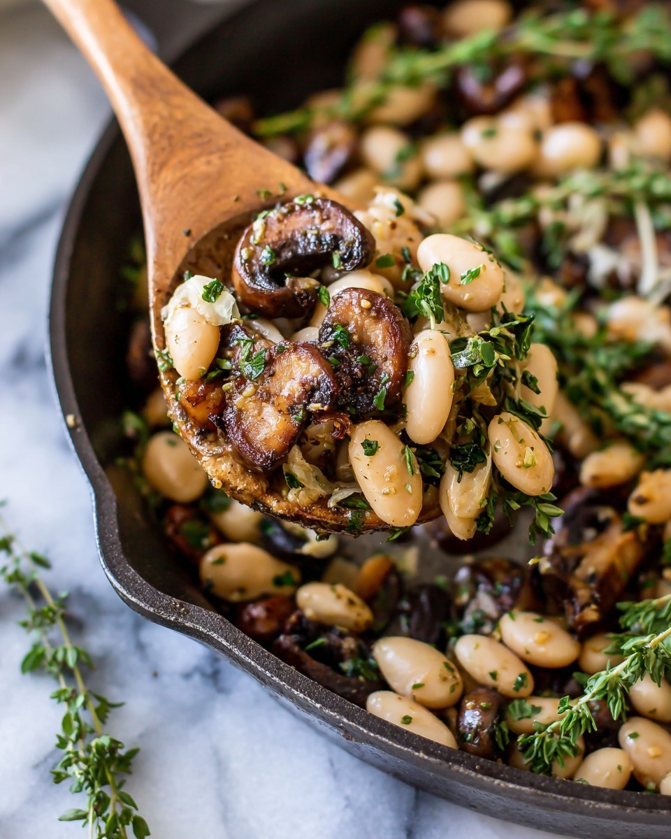 Wild Mushroom and White Bean Tagliatelle Recipe - Recipe Image