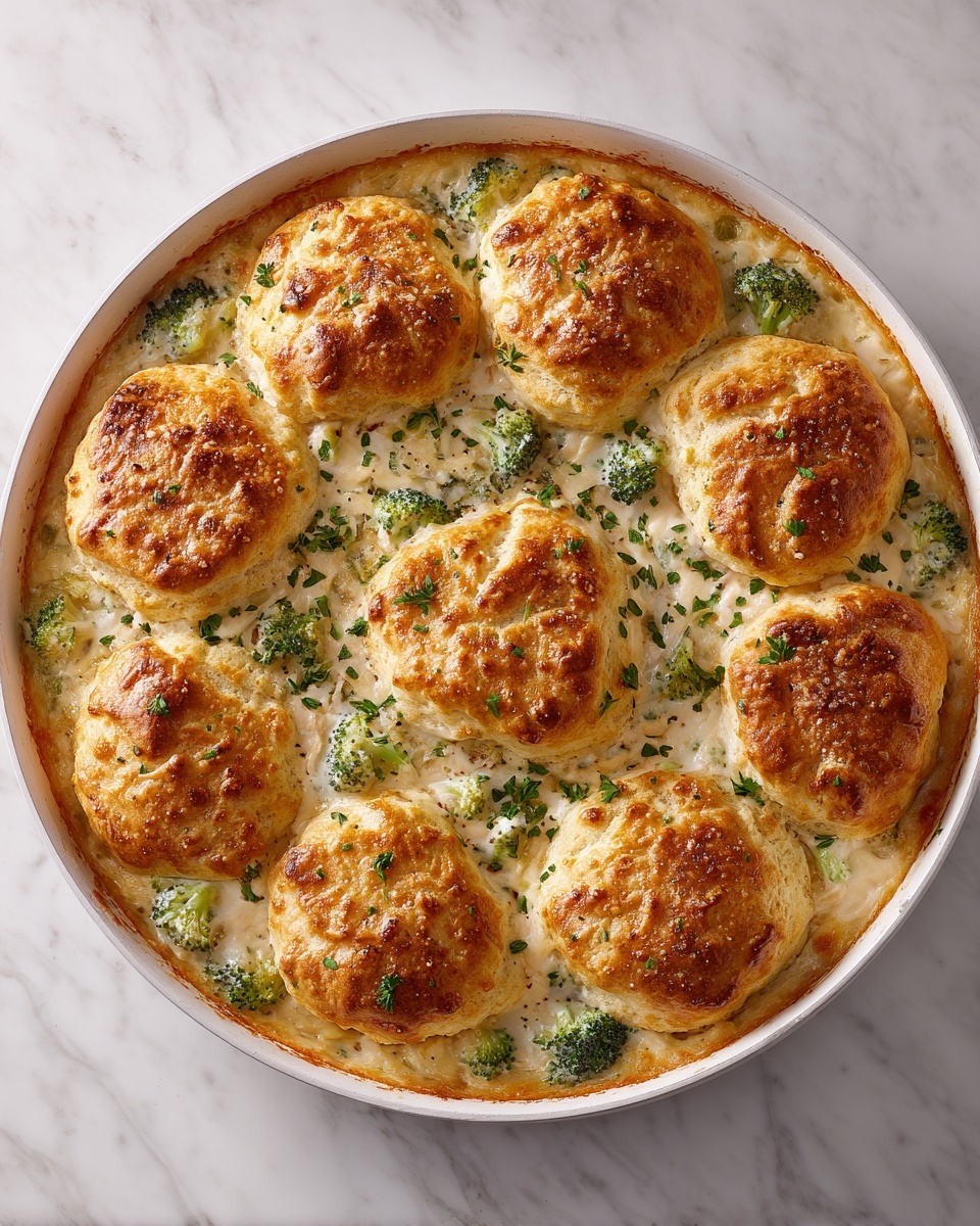 Creamy Broccoli Cheddar Casserole with Garlic Butter Pretzels Recipe - Recipe Image