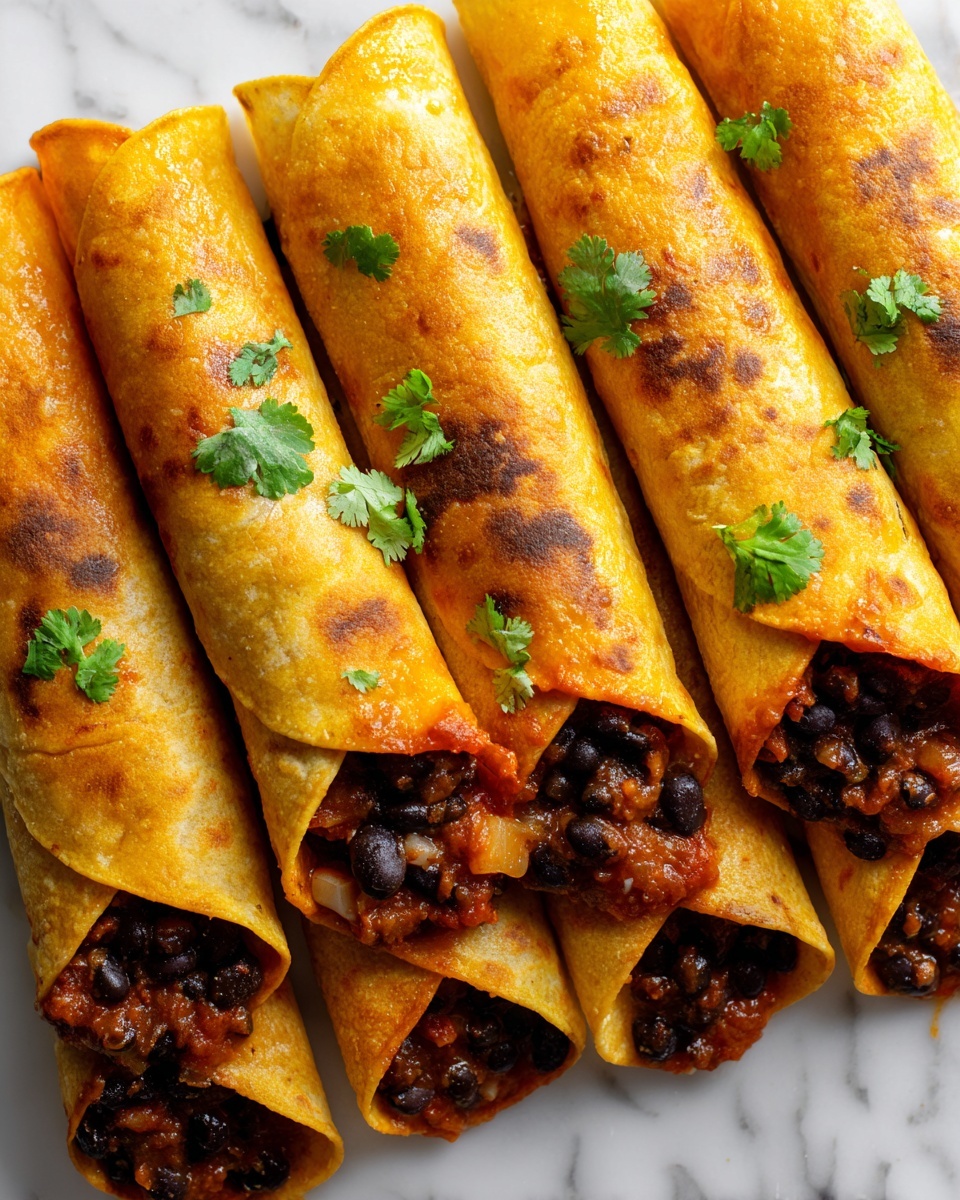 Easy Black Bean Taquitos Recipe - Recipe Image