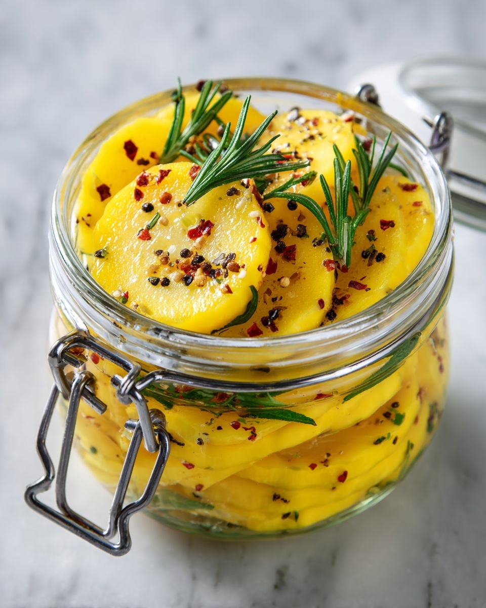 Sweet Yellow Squash Pickles Recipe - Recipe Image