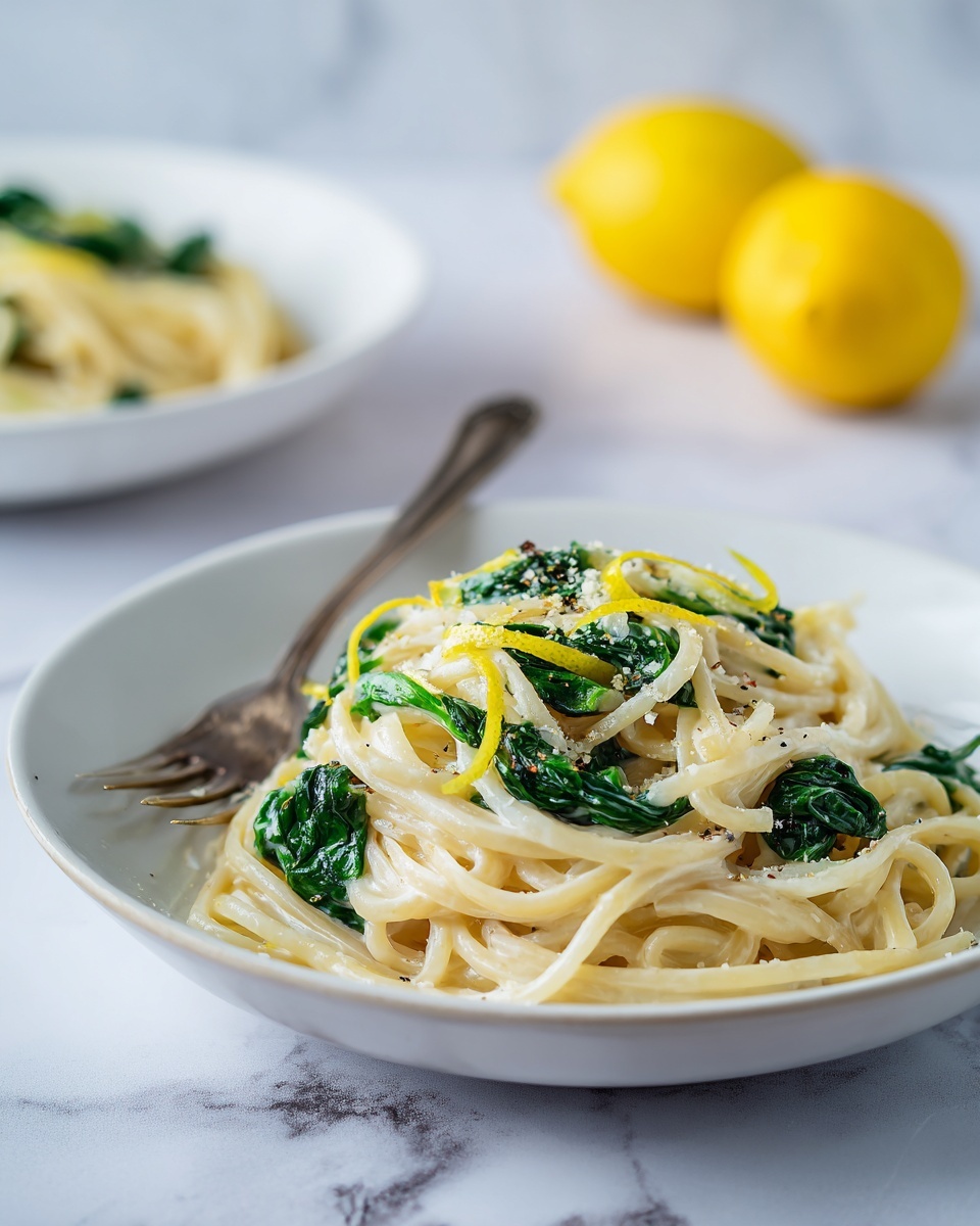 Easy Lemon Ricotta Pasta & Spinach Recipe - Recipe Image