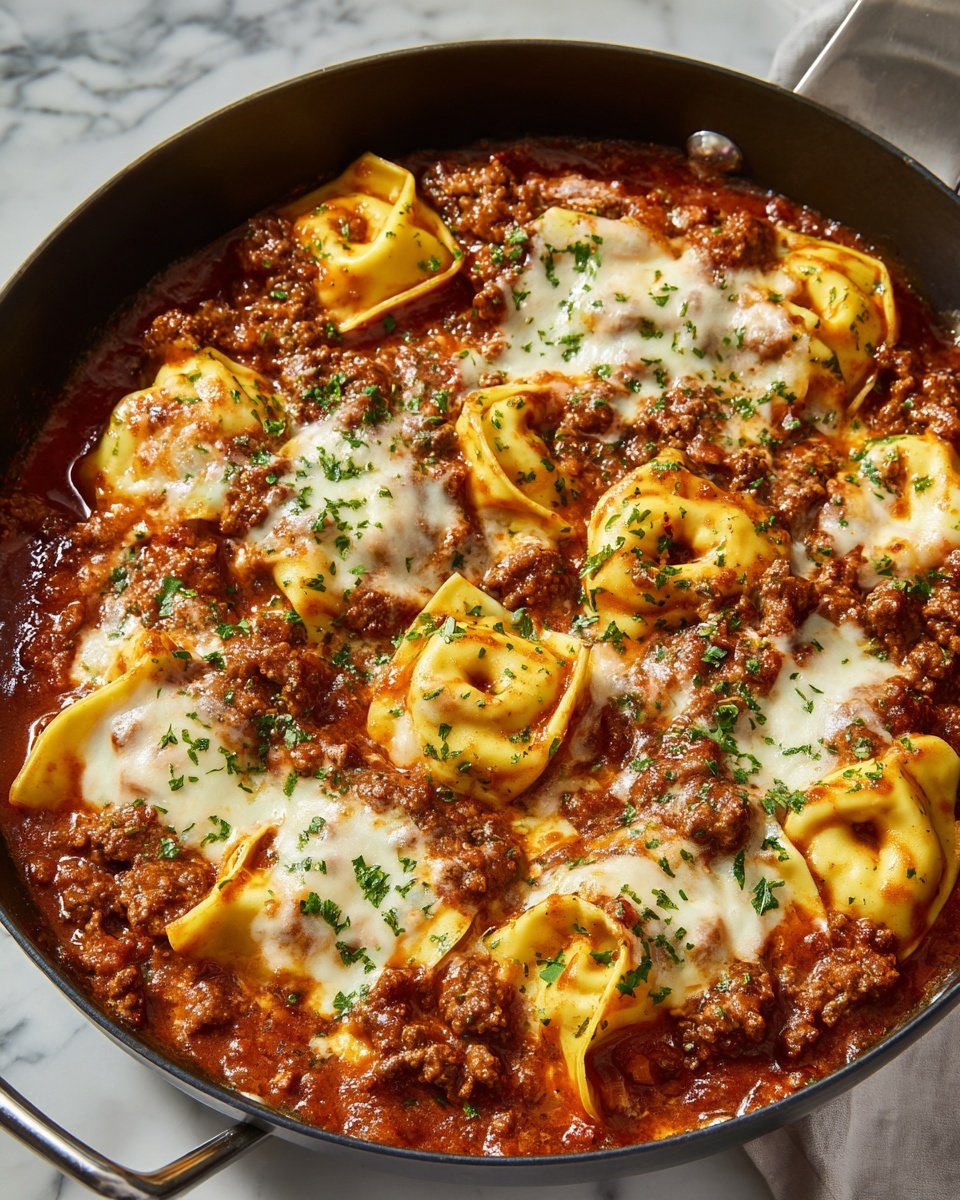 Cheesy Sausage Tortellini Bake Recipe - Recipe Image
