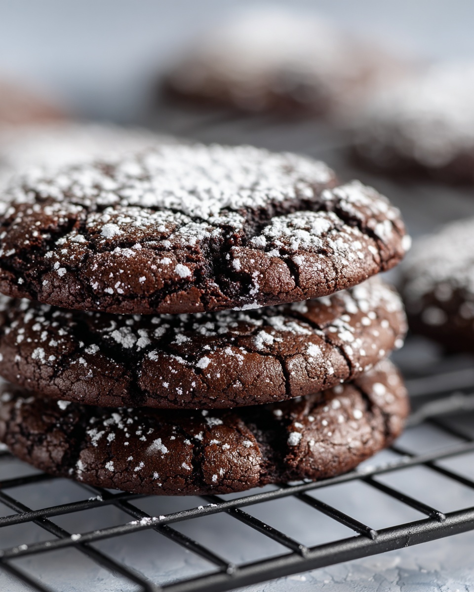 Espresso Chocolate Crinkle Cookies Recipe - Recipe Image