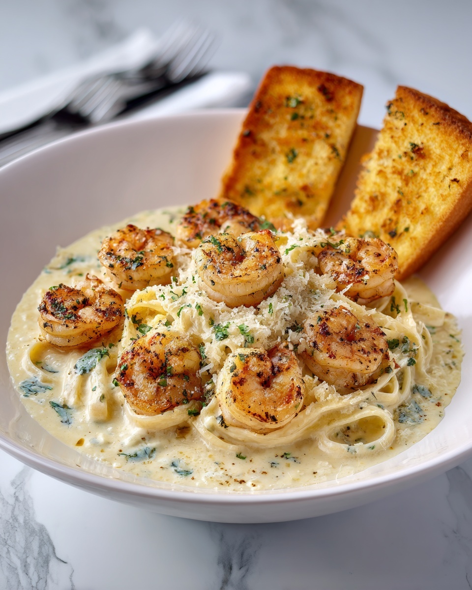 Fettuccine Alfredo with Shrimp Recipe - Recipe Image