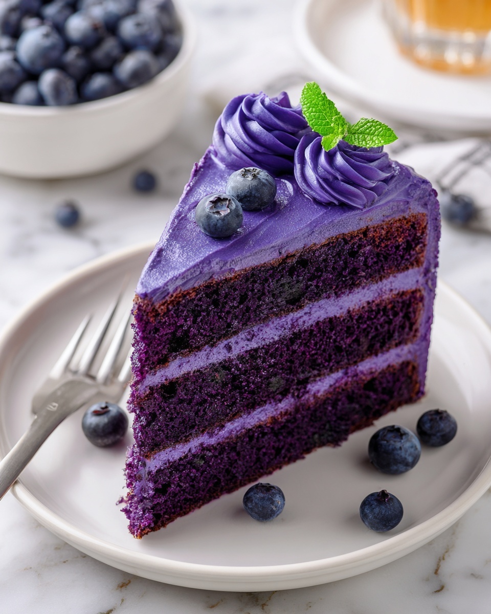 Purple Velvet Cake Recipe - Recipe Image