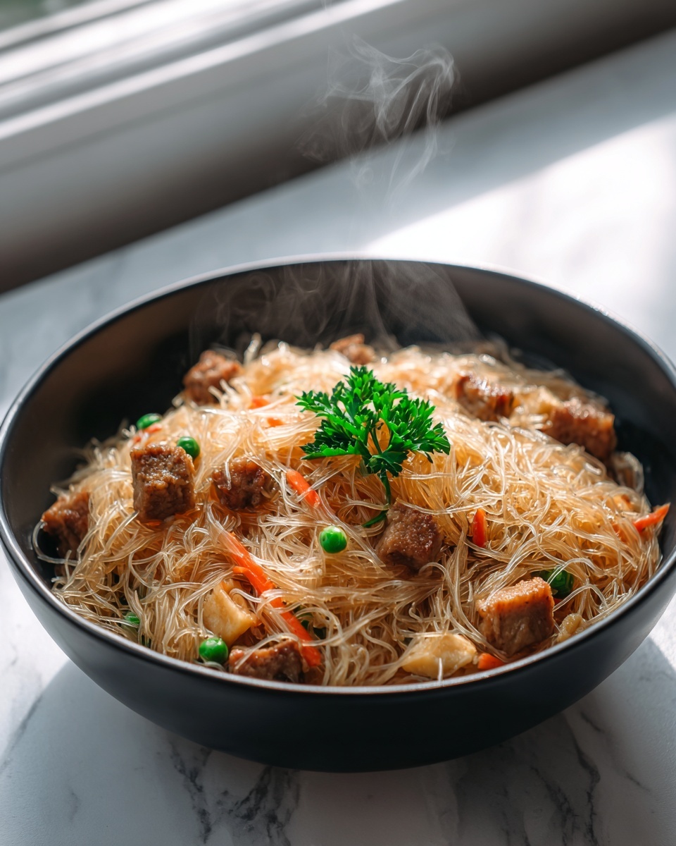 Filipino Pancit With Beef Recipe - Recipe Image