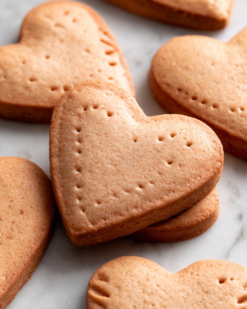 Heart-Shaped Peanut Butter Cookies Recipe - Recipe Image