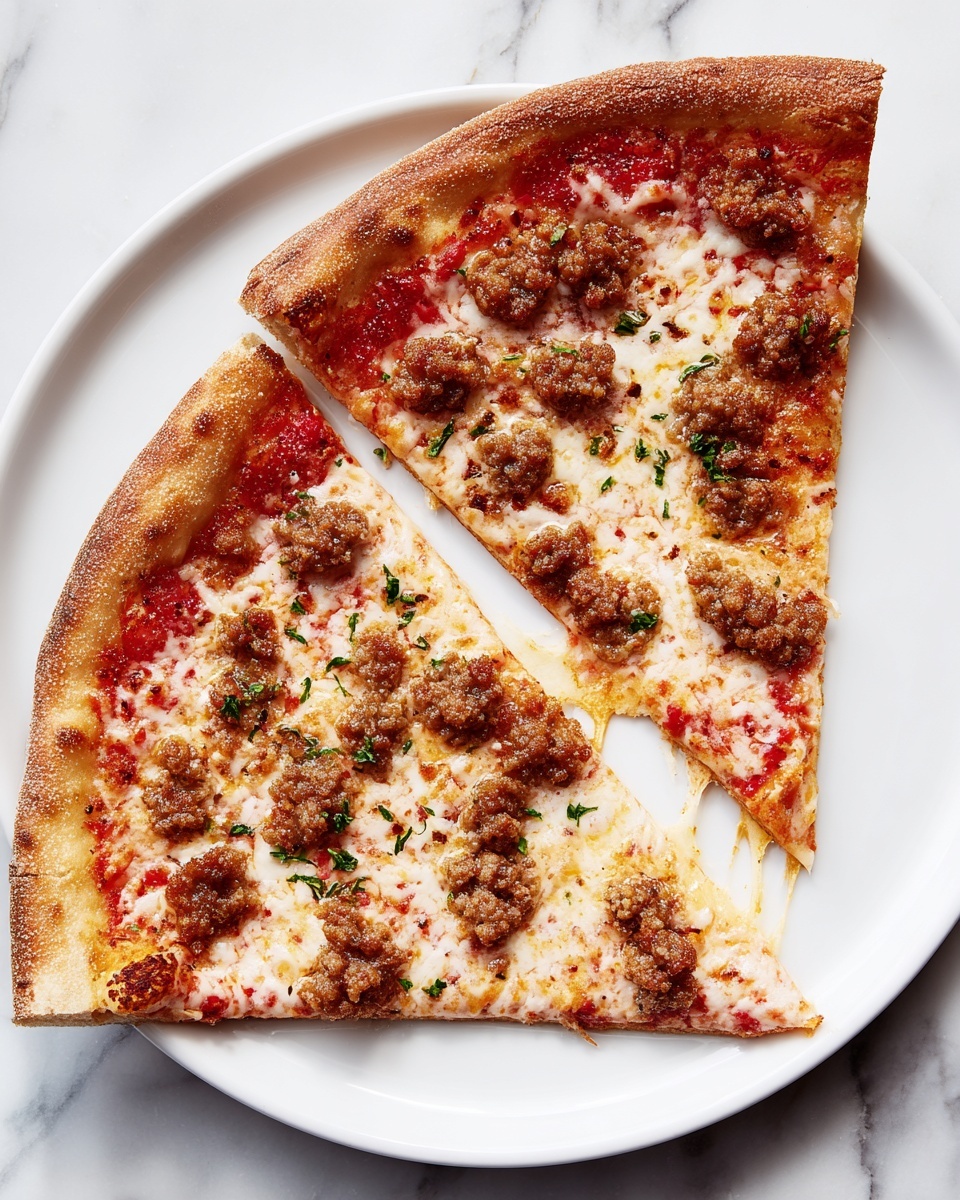 Biscuits & Sausage Gravy Breakfast Pizza Recipe - Recipe Image