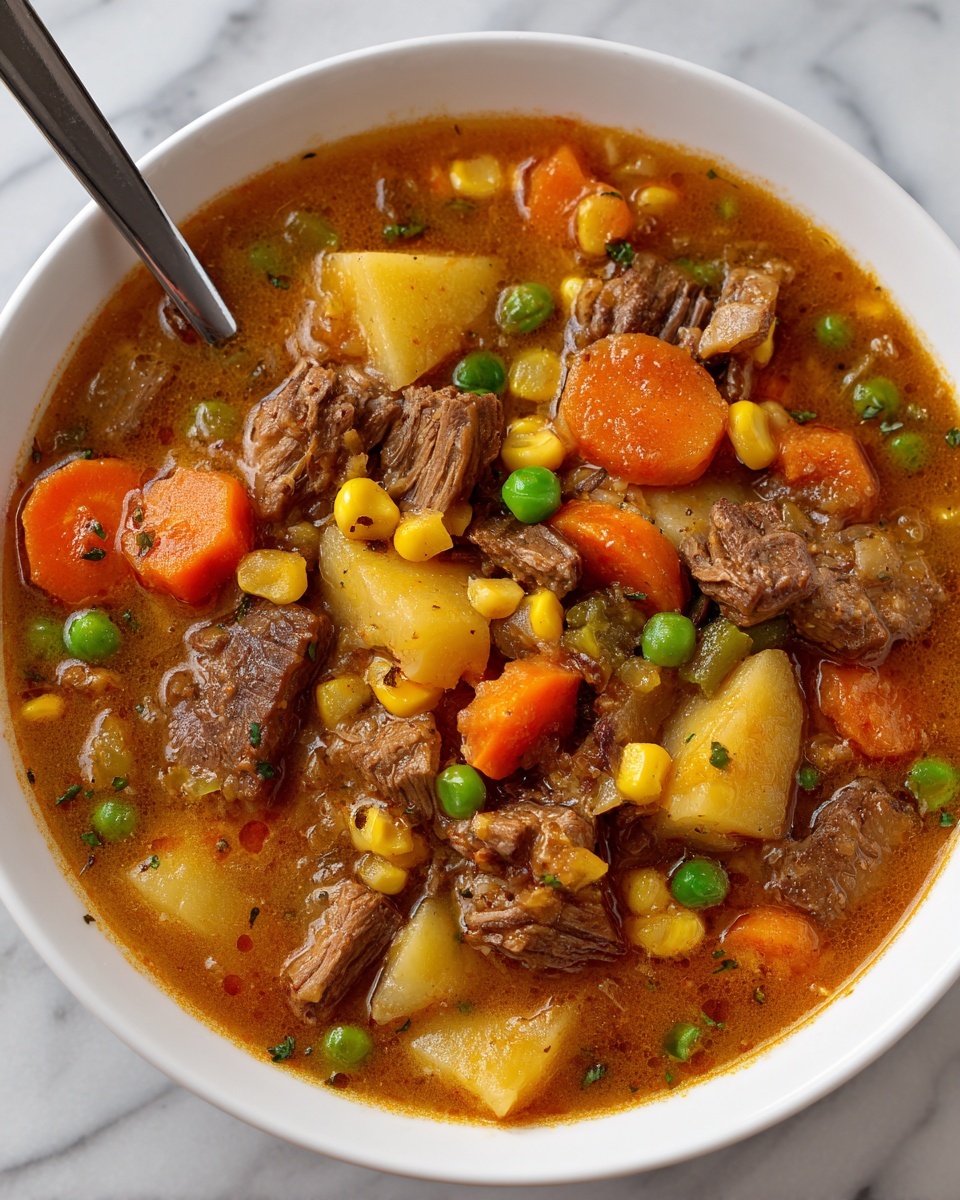 Mom’s Old Fashioned Vegetable Beef Soup Recipe - Recipe Image
