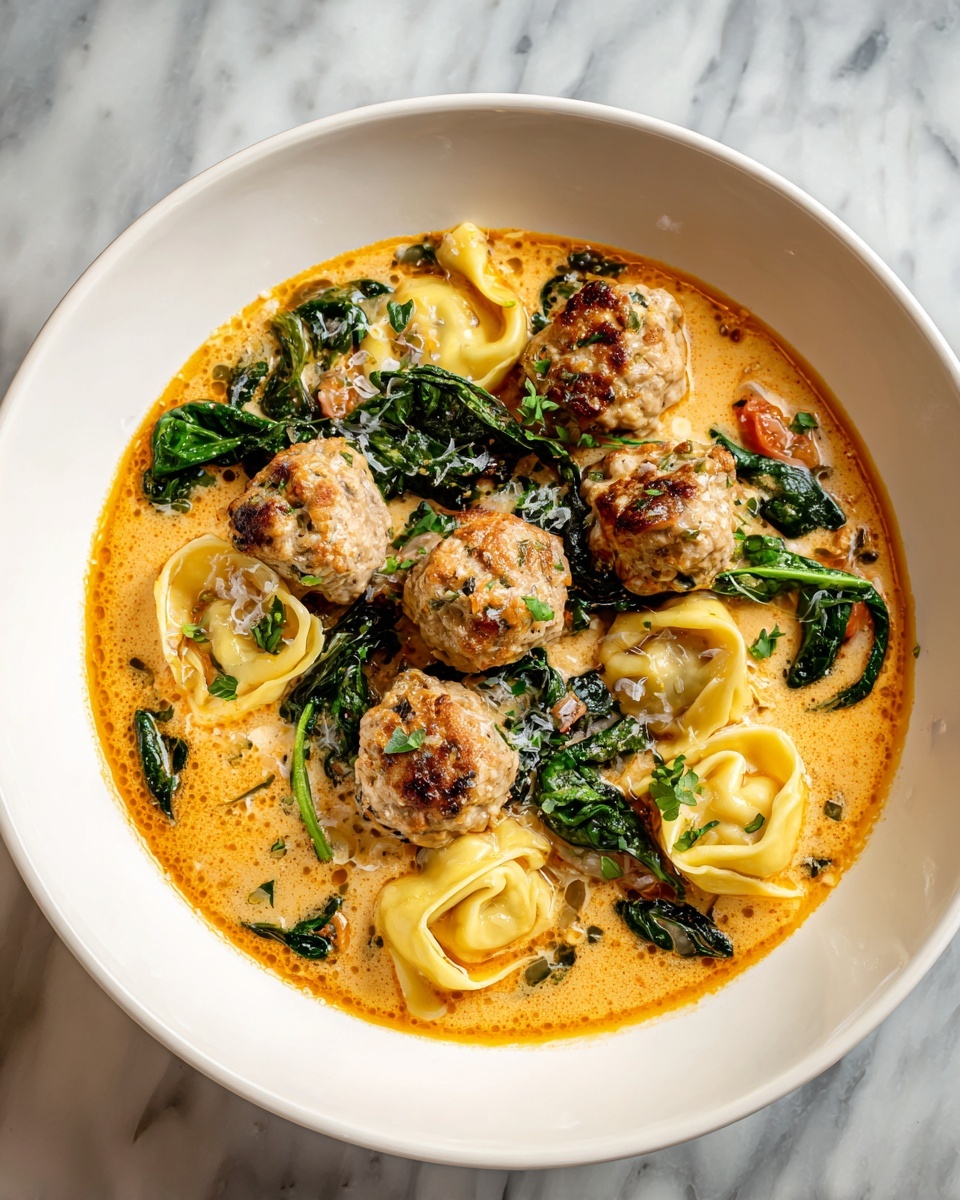 Sausage Tortellini Soup with Spinach Recipe - Recipe Image
