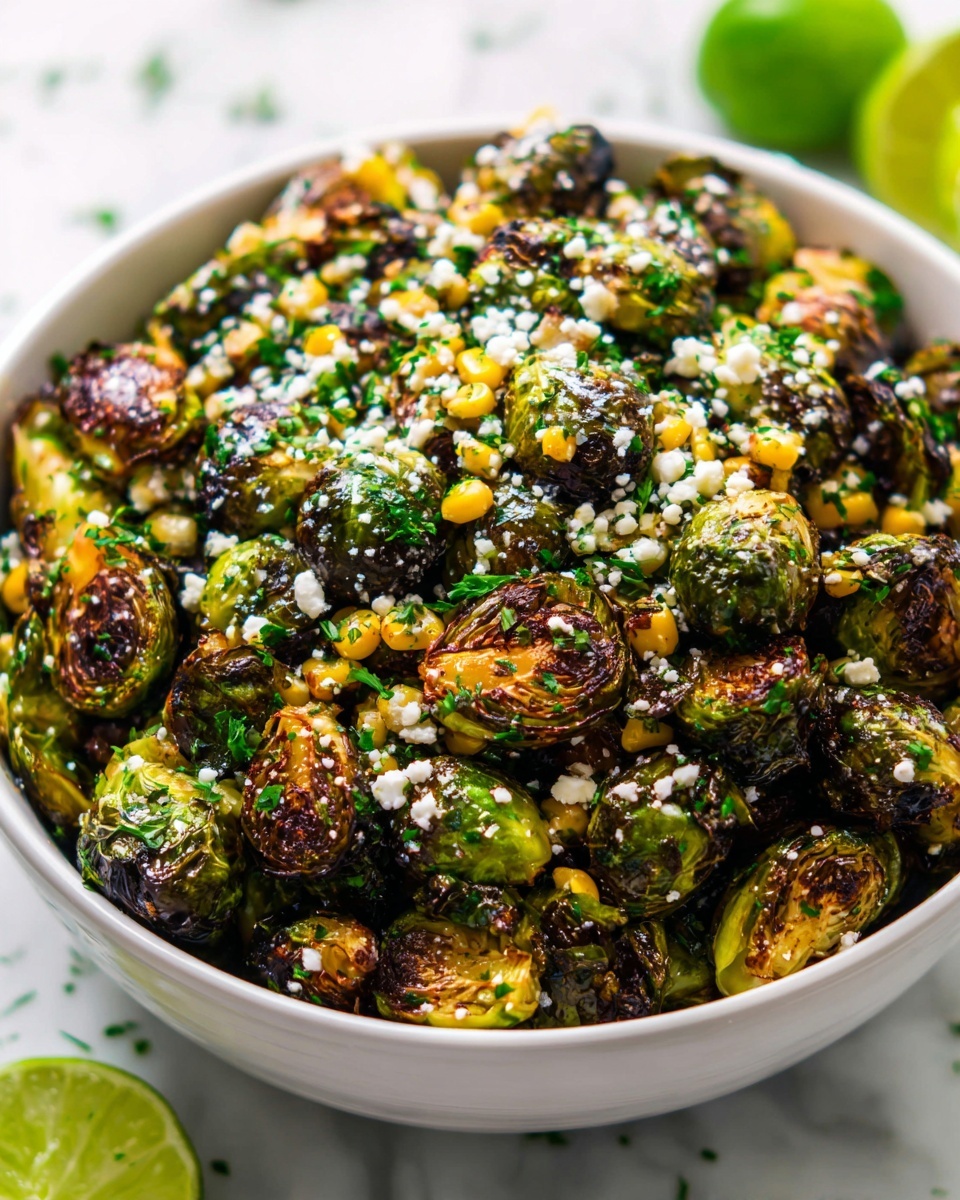 Mexican Street Corn Brussels Sprouts: A Flavorful Twist on a Classic Dish Recipe - Recipe Image