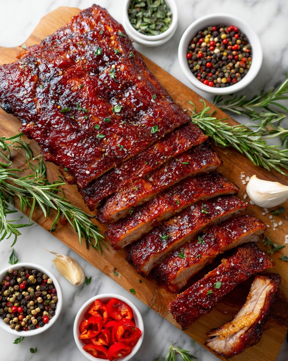 Slow Roast Baby Back Ribs with Homemade BBQ Sauce Recipe - Recipe Image