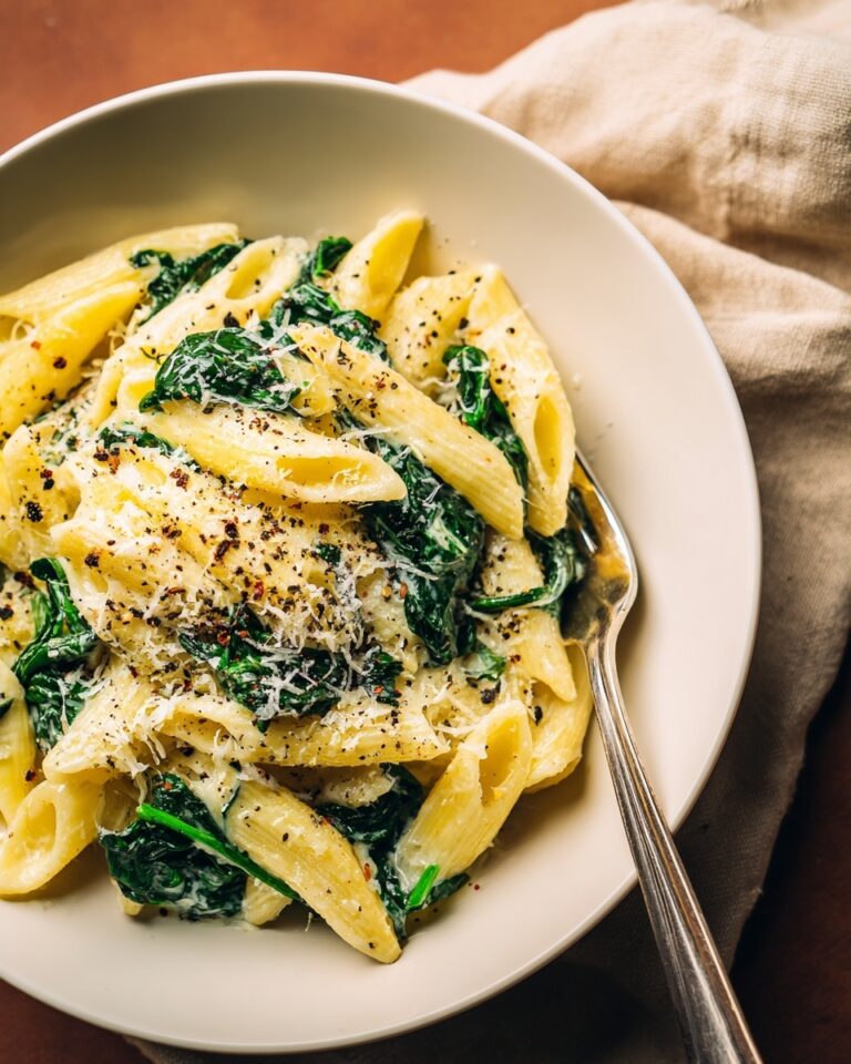 Garlic Spinach Pasta Recipe
