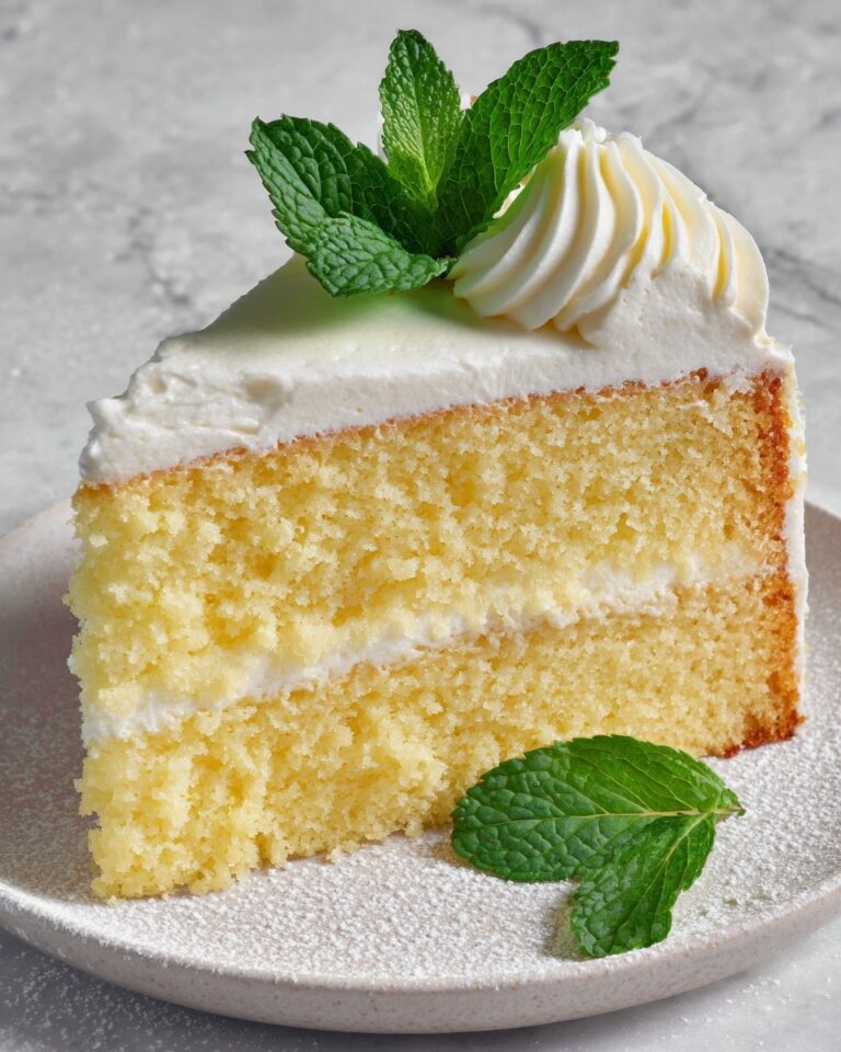 Lemon Custard Cloud Cake – Soft Layers & Silky Filling Recipe