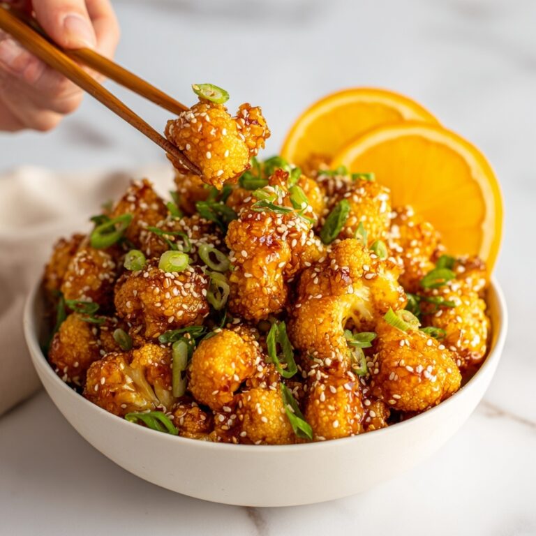 Vegan Glazed Orange Cauliflower “Chicken Recipe