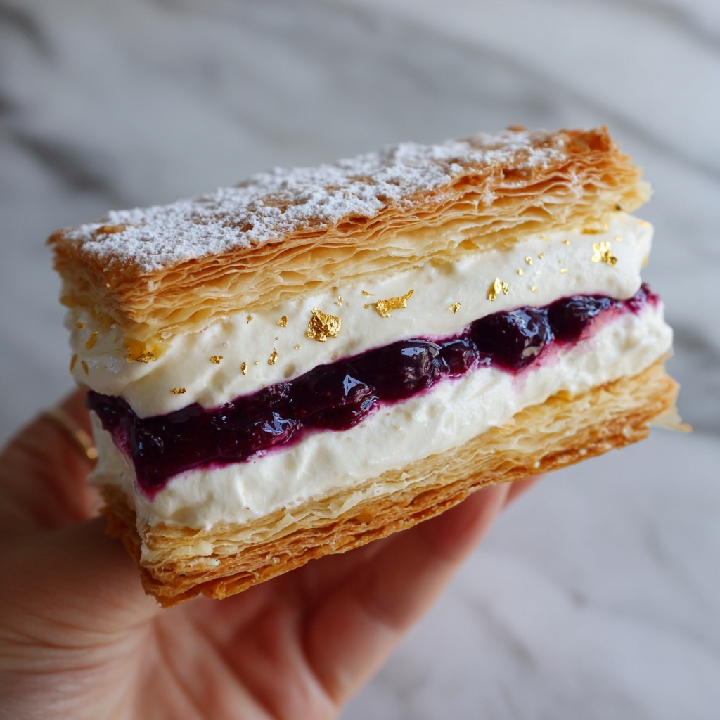 Berries and Cream Filled Croissants Recipe - Recipe Image