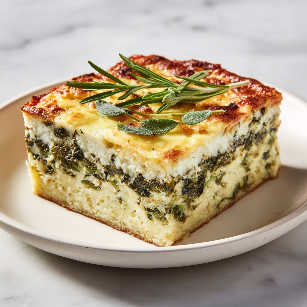 Spinach and Cheese Casserole Recipe - Recipe Image