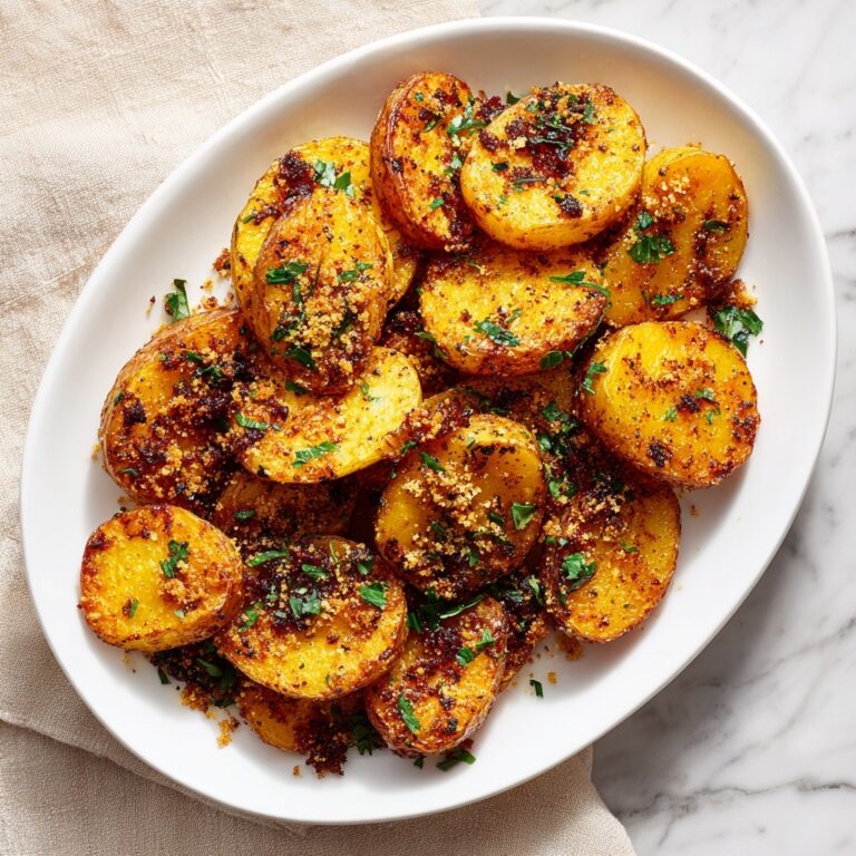 Crispy Garlic Parmesan Crusted Potatoes Recipe
