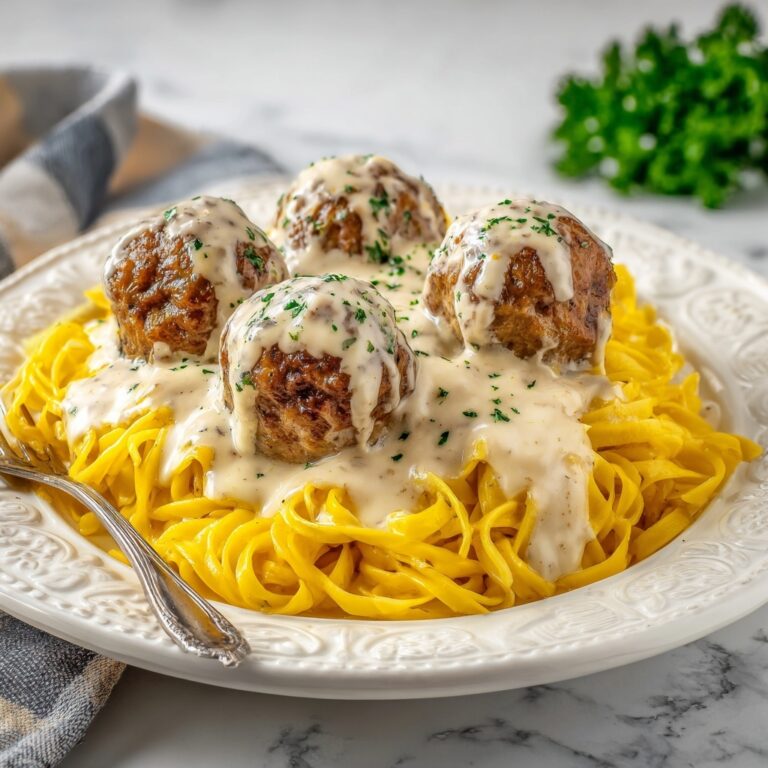 Chicken Ricotta Meatballs with Spinach Alfredo Sauce Recipe