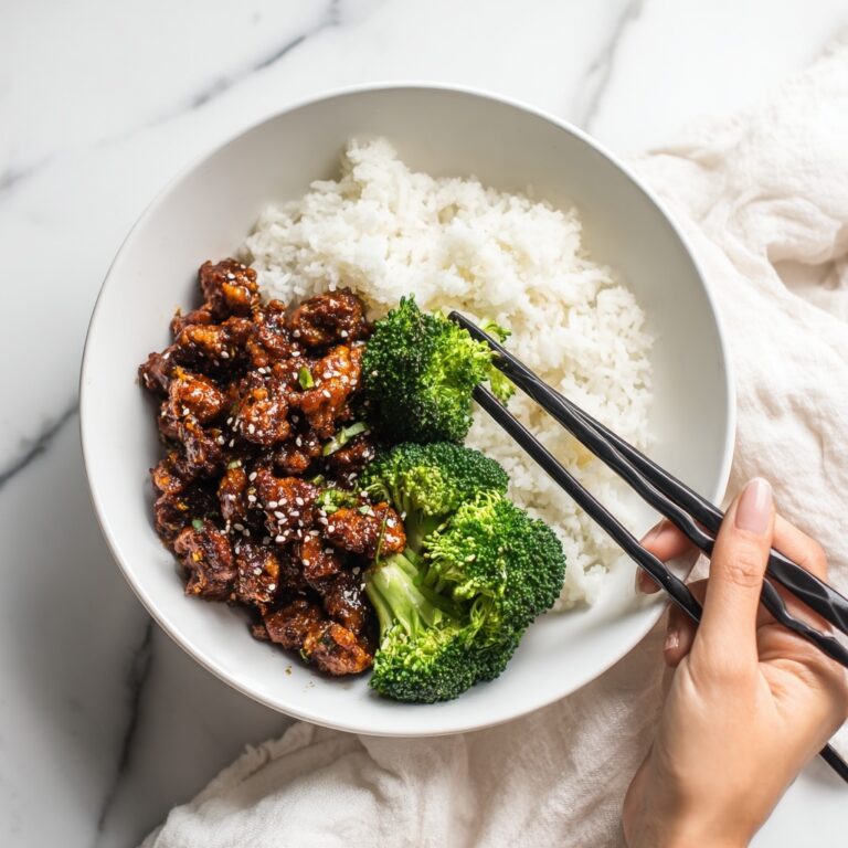 Teriyaki Chicken with Steamed Rice, Broccoli & Cucumber Recipe