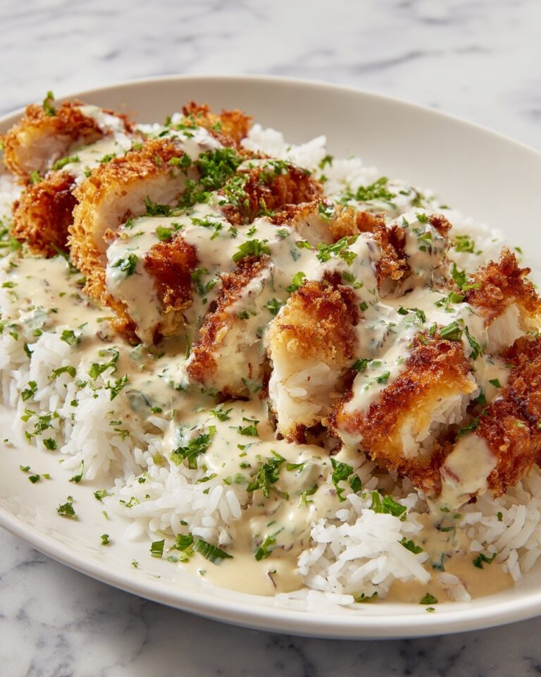 Parmesan-Crusted Chicken with Creamy Garlic Sauce Recipe