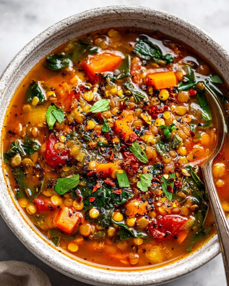 Hearty Lentil Soup with Ground Beef Recipe