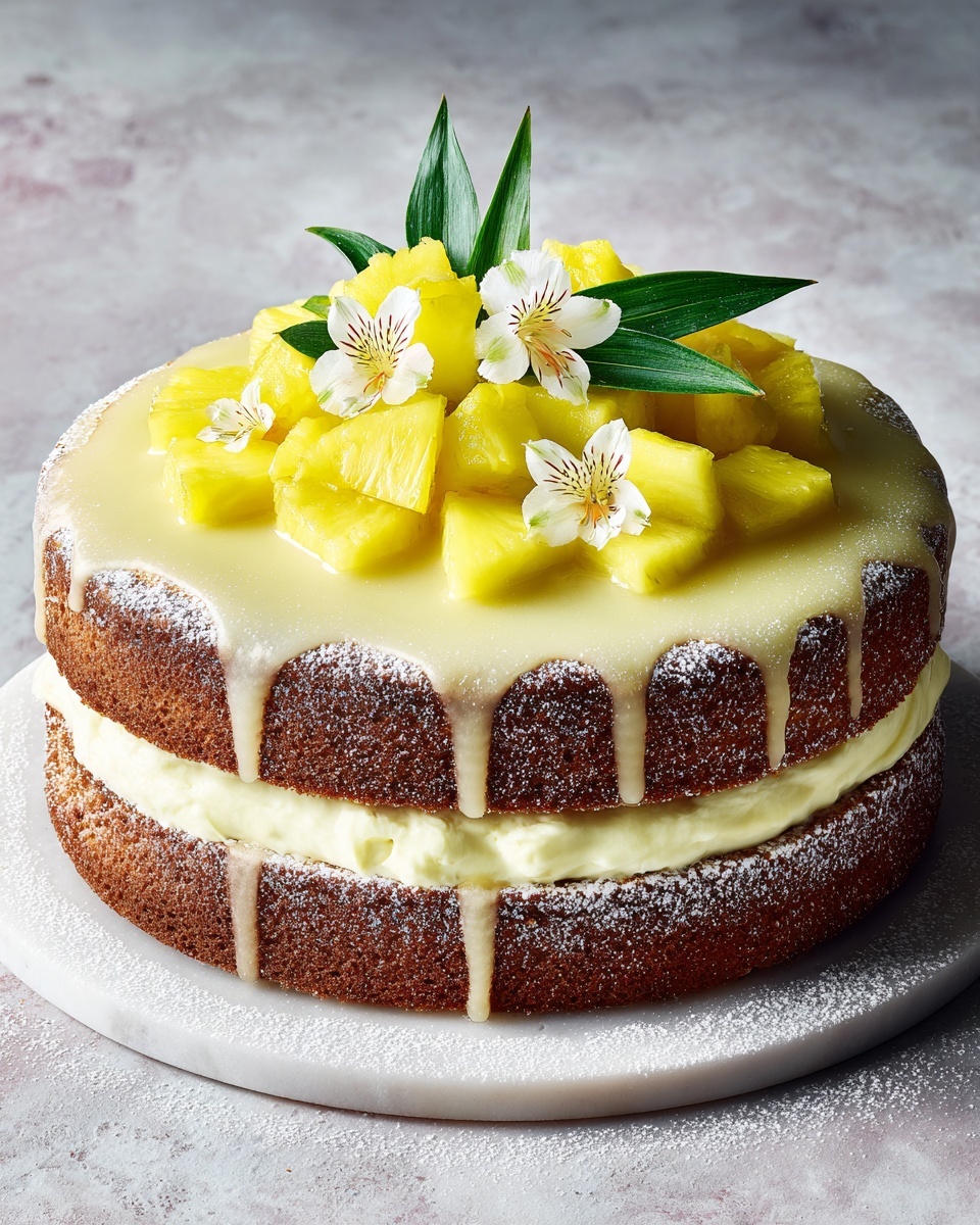 Juicy Pineapple Heaven Cake Recipe - Recipe Image