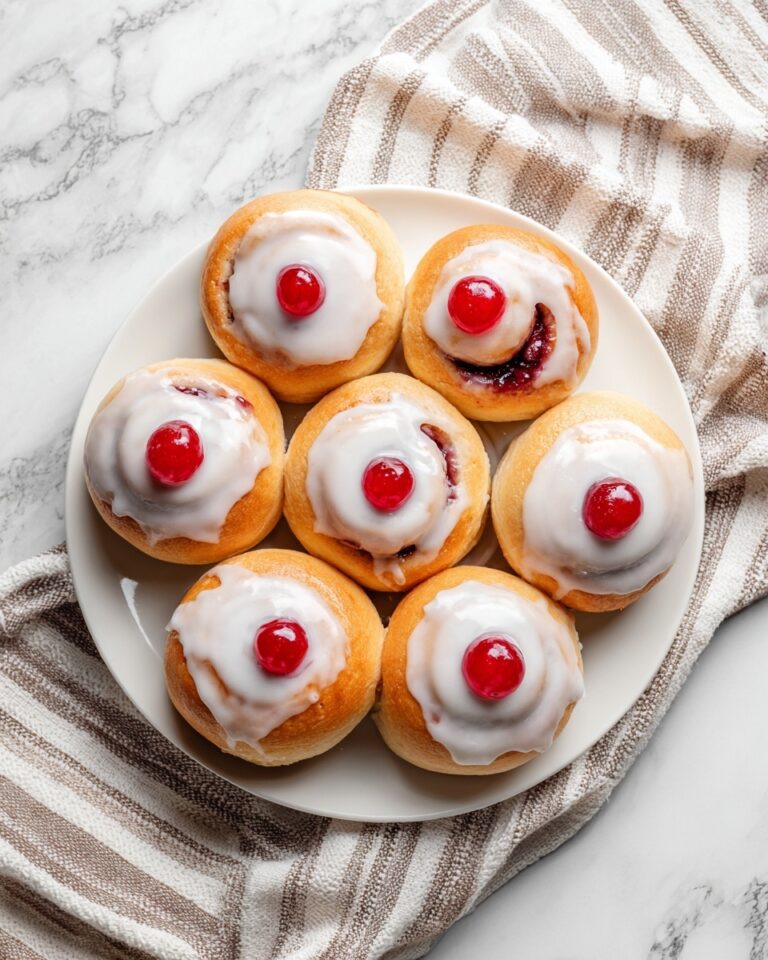 Raspberry Cinnamon Rolls with Lemon Glaze Recipe