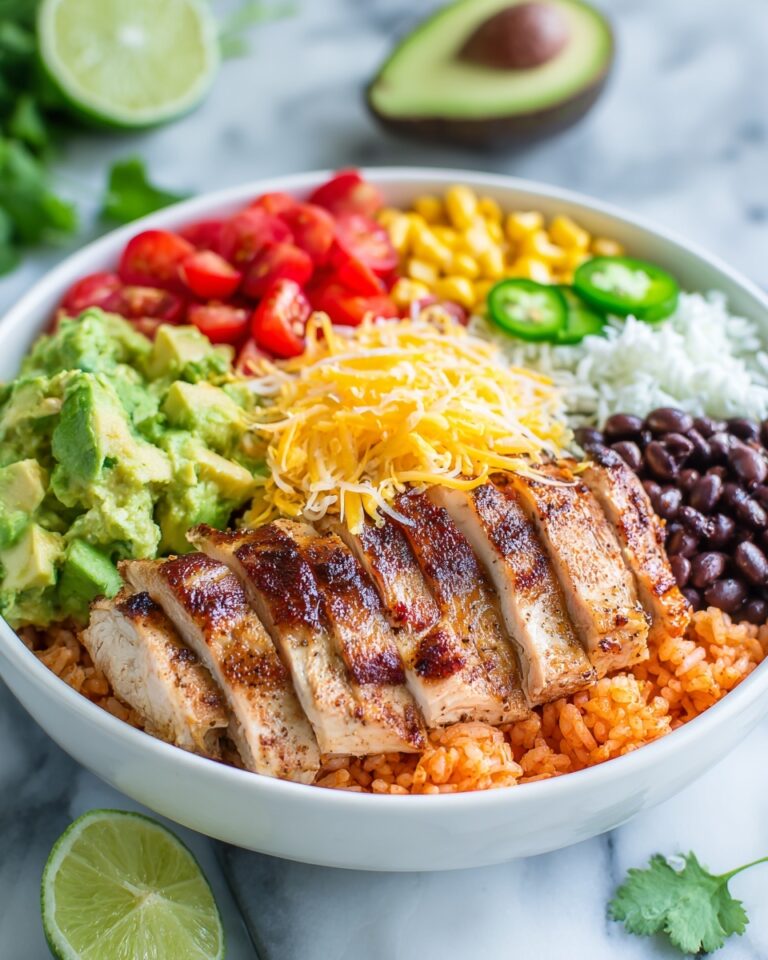 One Pan Chicken Burrito Bowl Recipe