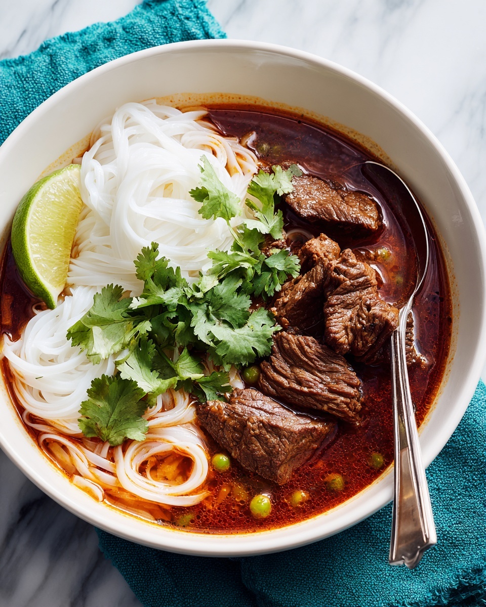 Bò Kho: Spicy Vietnamese Beef Stew with Noodles Recipe - Recipe Image