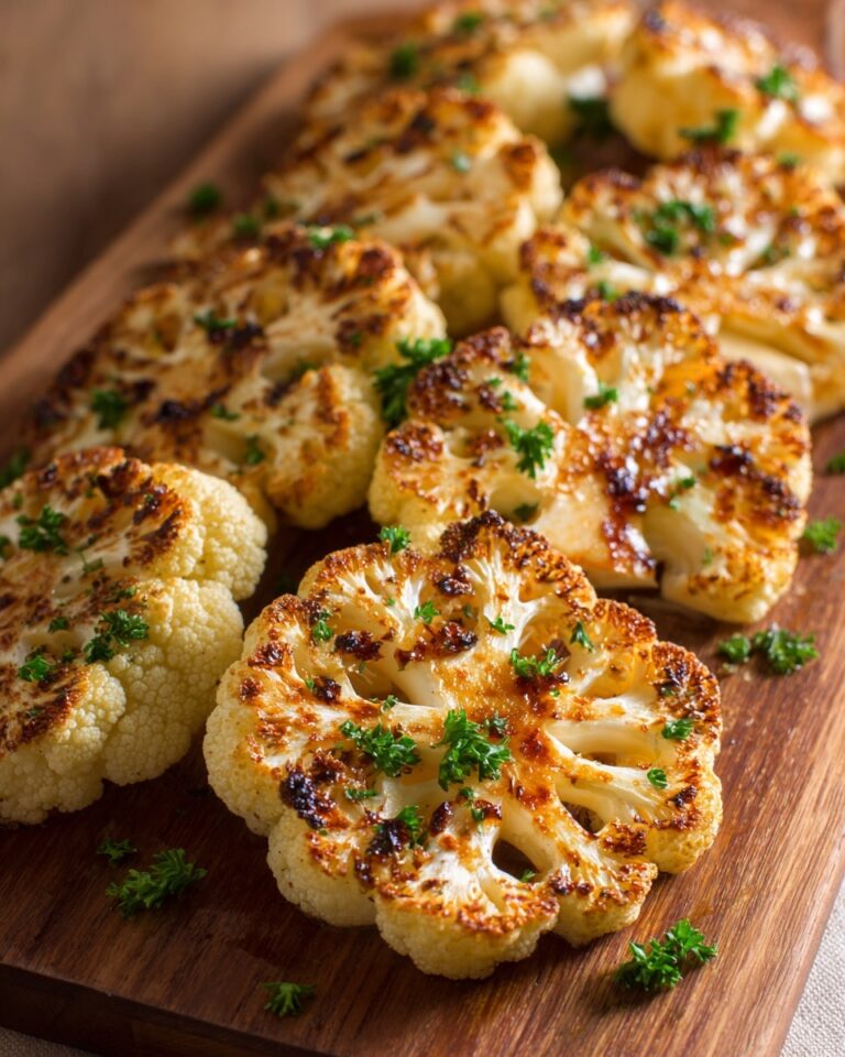 Cheesy Cauliflower Steaks Recipe