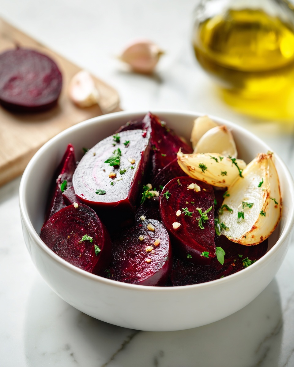 Roasted Beetroot and Garlic Recipe - Recipe Image