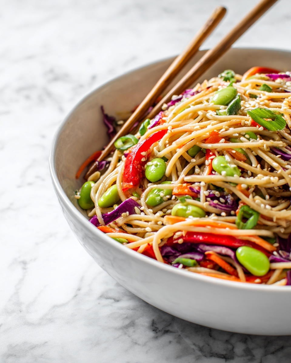 Creamy Peanut Noodles with Crunchy Veggies and Lime Recipe - Recipe Image