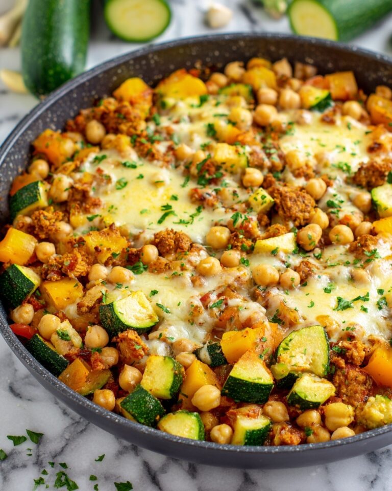 Ground Turkey Zucchini Chickpea Skillet Recipe