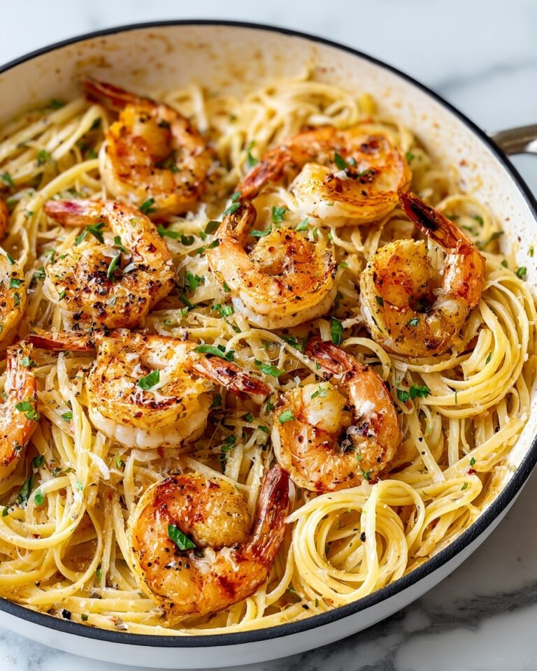 Creamy Garlic Shrimp Pasta Recipe